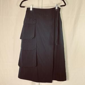 Urban Outfitters Cargo Wrap Skirt - Women Size M - Black